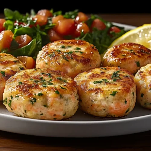 Old Fashioned Salmon Patties Recipe That Will Wow You 4 Golden brown old fashioned salmon patties served on a white plate with lemon wedges and fresh herbs.old fashioned salmon patties recipe