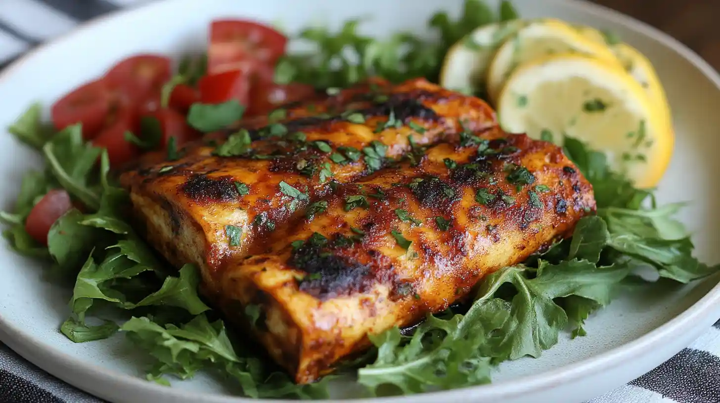 Cheesy Boulders Enchilada Recipe with fresh cilantro and salsa