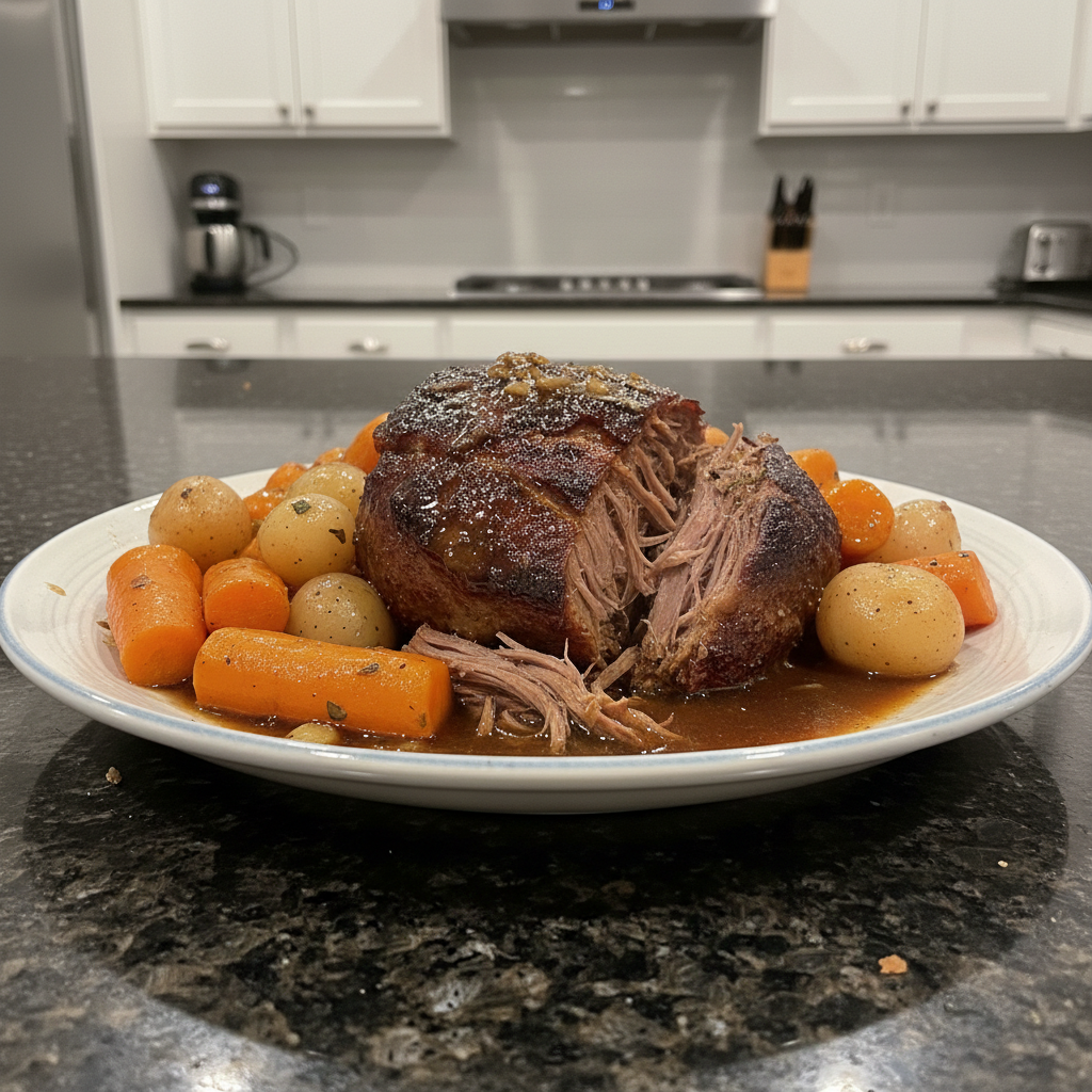 Best Slow Cooker Pot Roast with Coffee Rub & Rich Gravy
