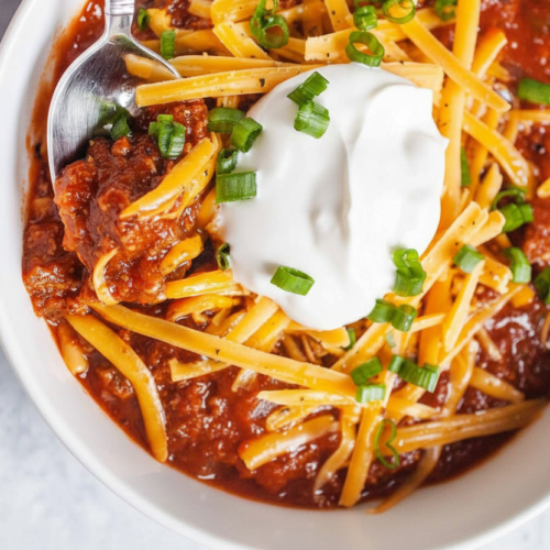 no bean chili recipe finished dish