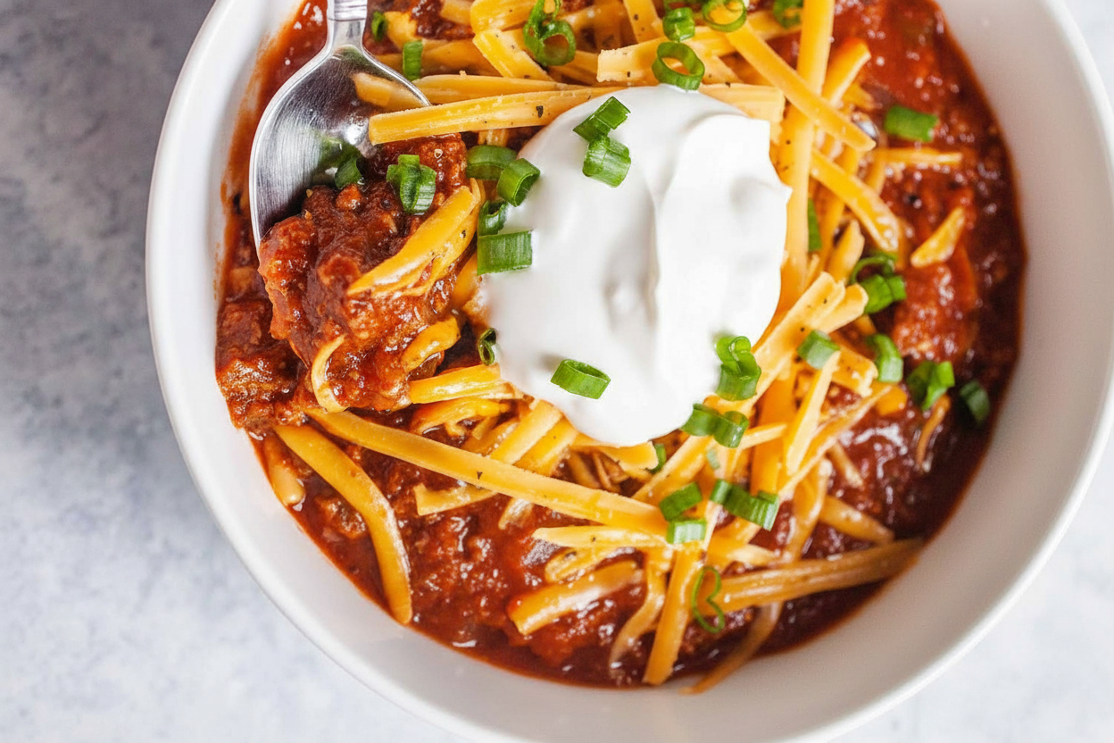 no bean chili recipe finished dish