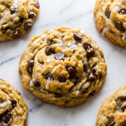 best vegan chocolate chip cookies finished dish