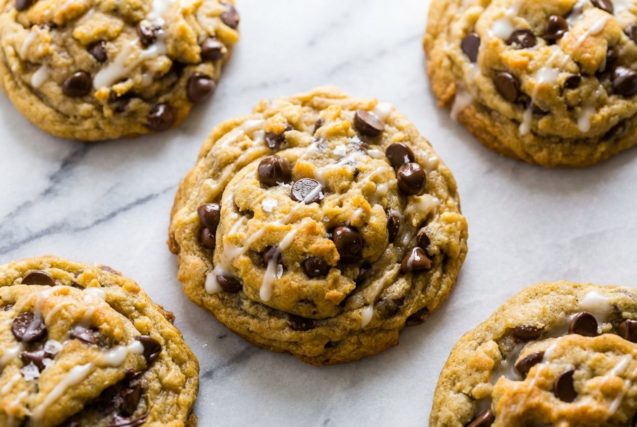 best vegan chocolate chip cookies finished dish