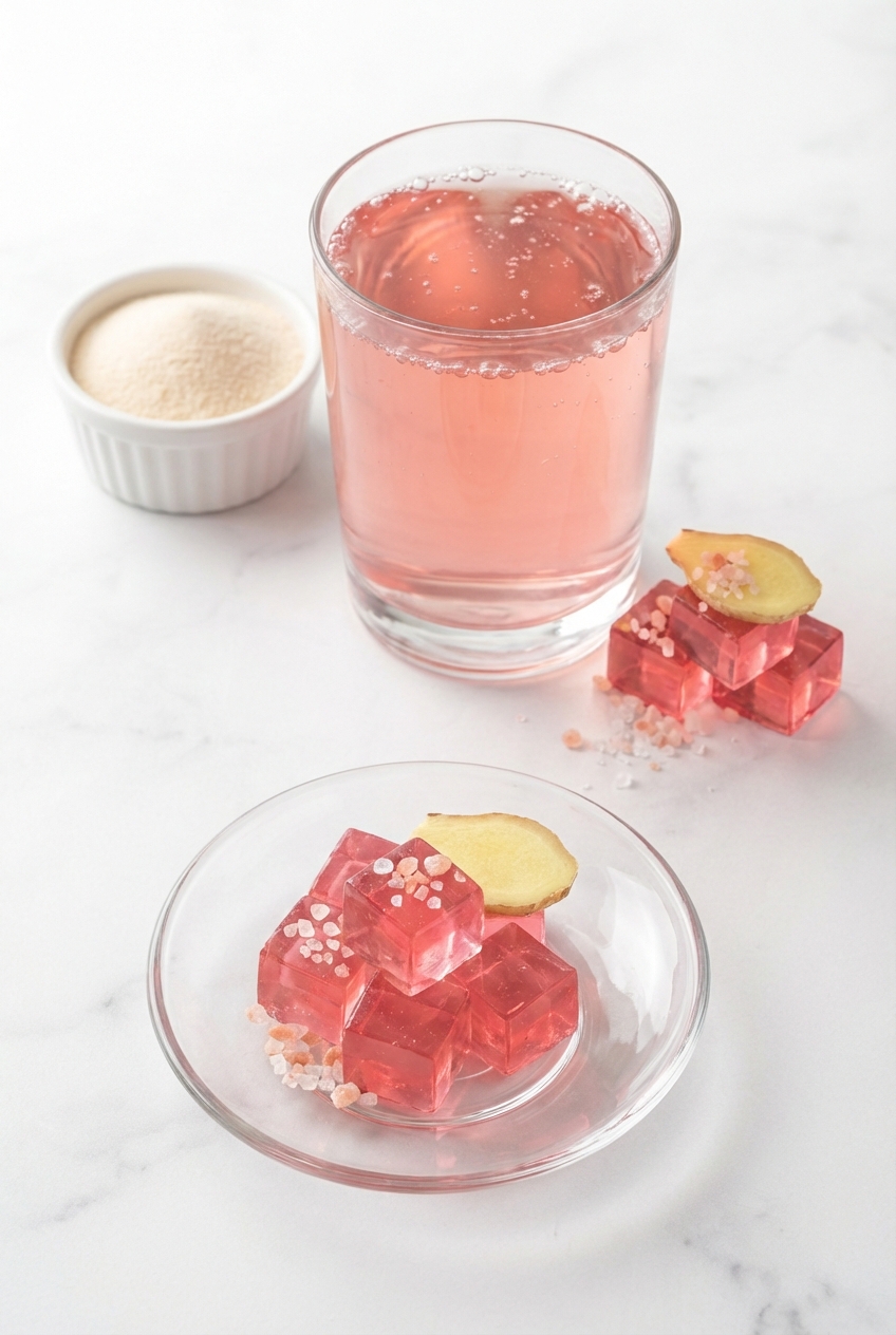 Macro shot of the Dr Oz gelatin recipe for weight loss highlighting the firm, tender texture in a ceramic bowl.