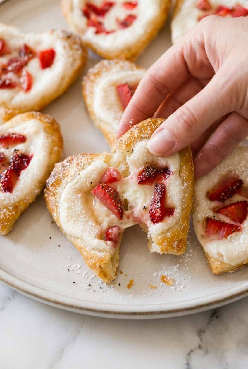 Strawberry Cream Cheese Heart Danishes the secrets to achieving professional bakery results at home