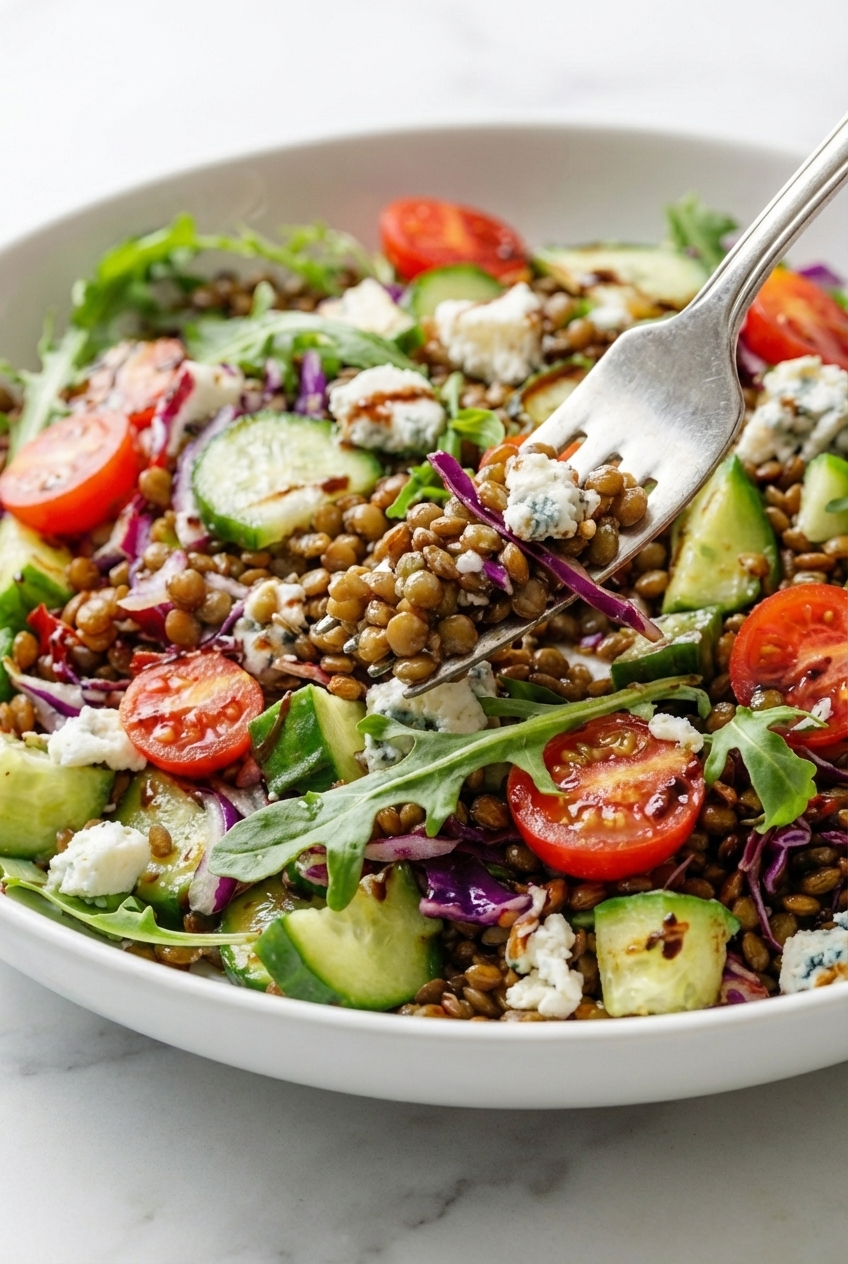 Lentil and Feta Rainbow Salad (13g Protein) secrets for gourmet results every time